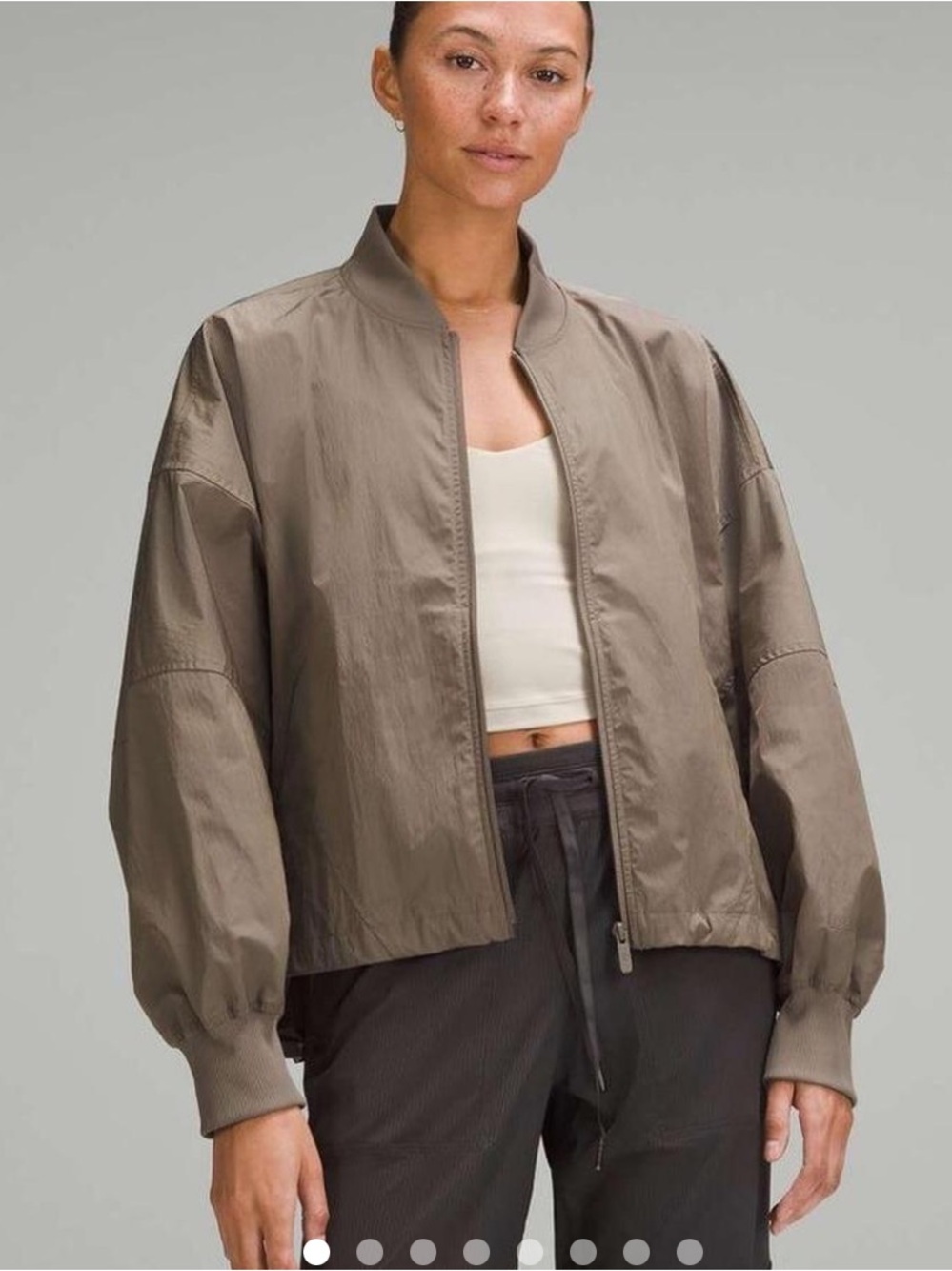 LULULEMON hem cinch lightweight bomber jacket